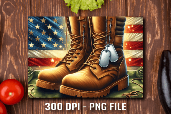 Download Patriotic Military Boots Cutting Board - Military Collection