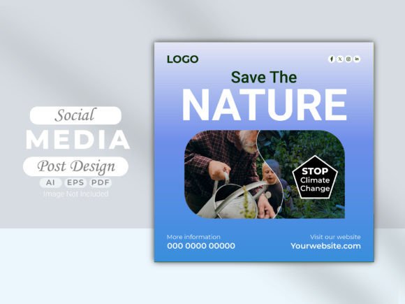 Download Saving Nature Social Media Post - Social media post Collection