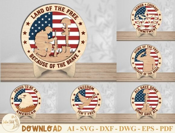 Download Patriotic Military Laser Cut SVG Bundle - Military Collection