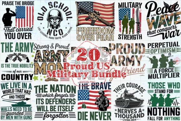 Download Proud US Military Bundle PNG - Military Collection