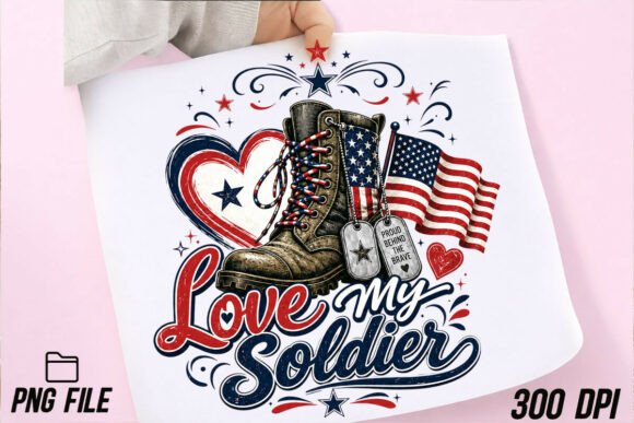 Download USA Love My Soldier Military Boot PNG - Military Collection