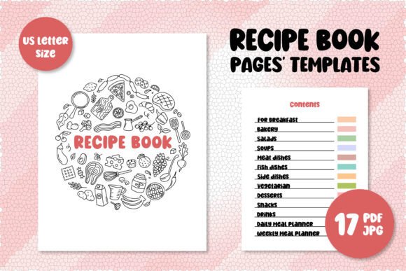Download Recipe Book Templates | Cooking Planner - Book templates Collection