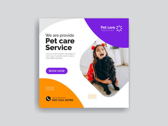Download Pet Care Social Media Post Ads Banner - Social media post Collection