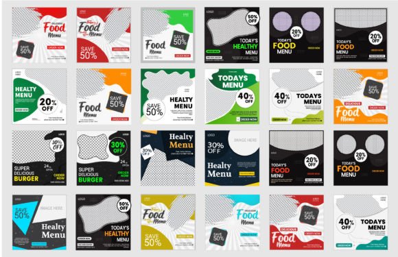 Download Social Media Post Design Template Bundle - Social media post Collection