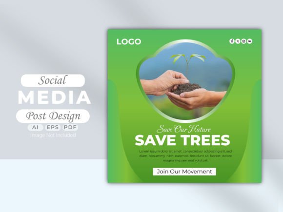 Download Saving Nature Social Media Post - Social media post Collection